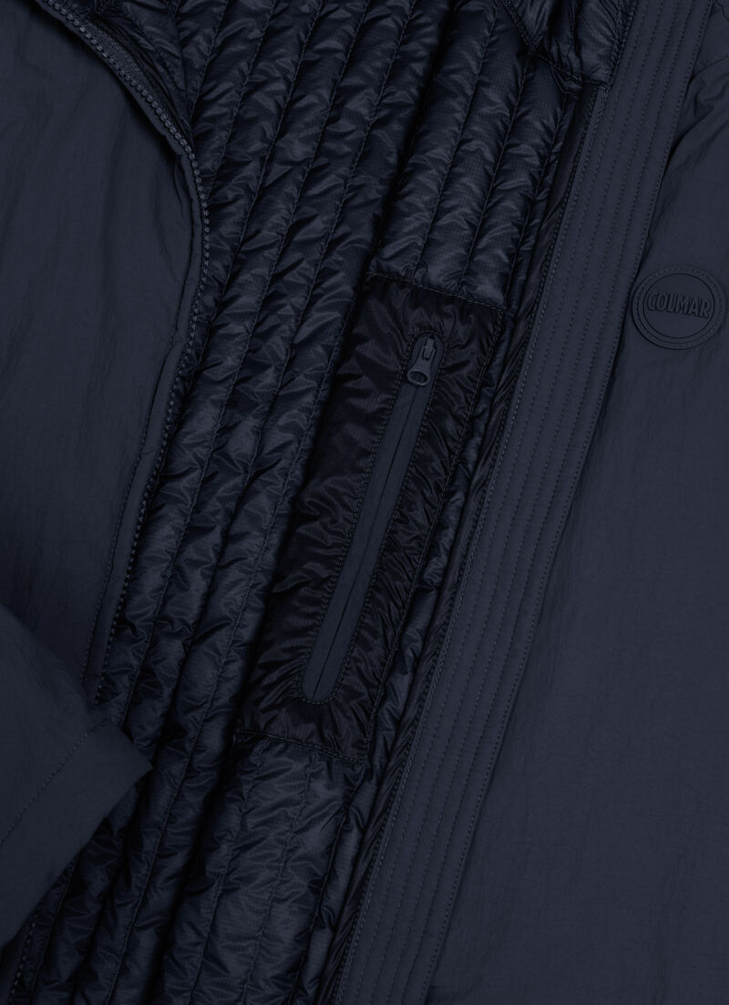 Lightweight crinkle down jacket