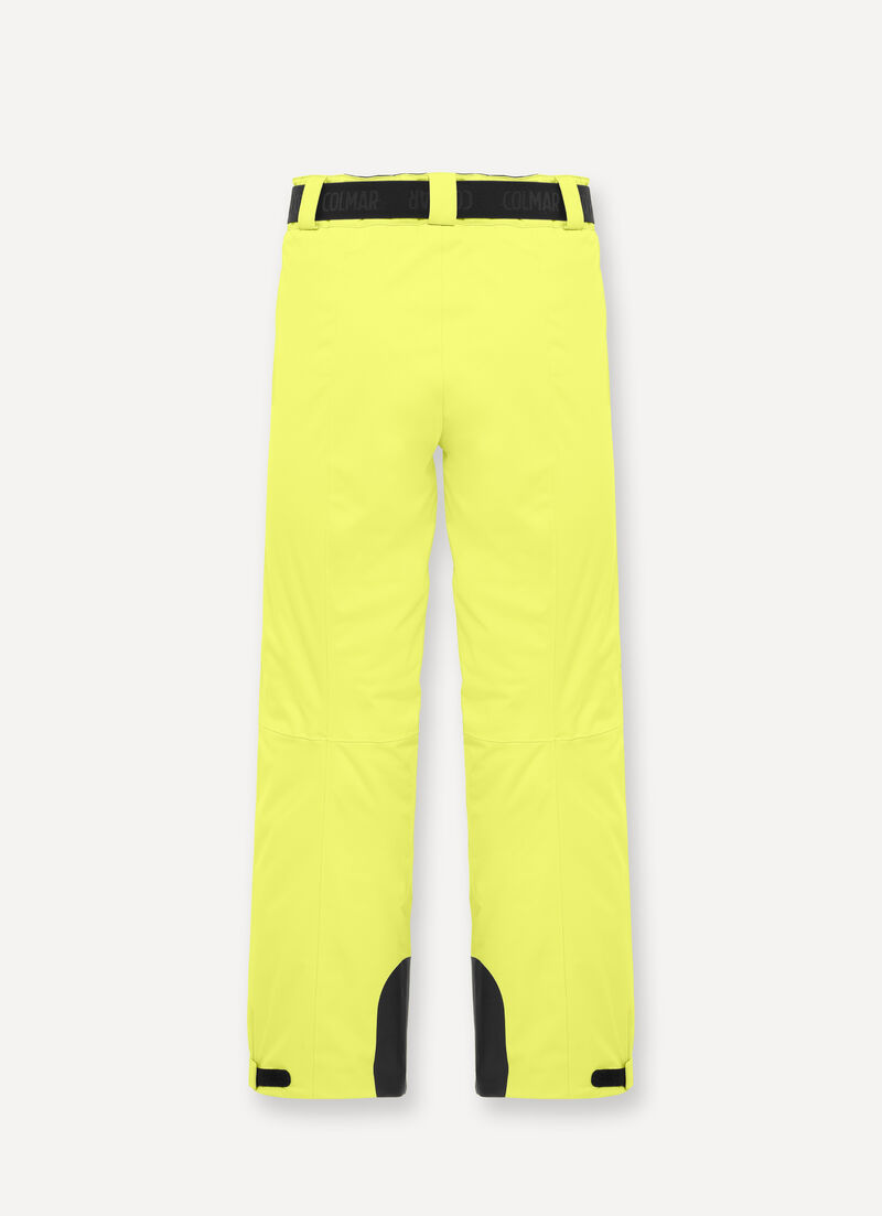 Padded ski pants with belt