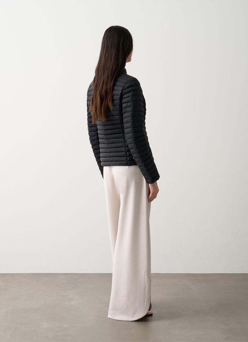 Padded collar down jacket