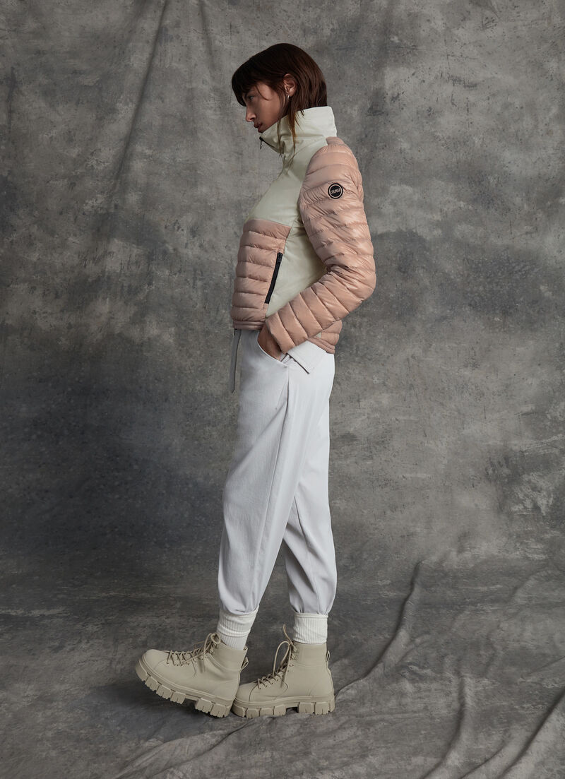 Taffeta and recycled fabric jacket