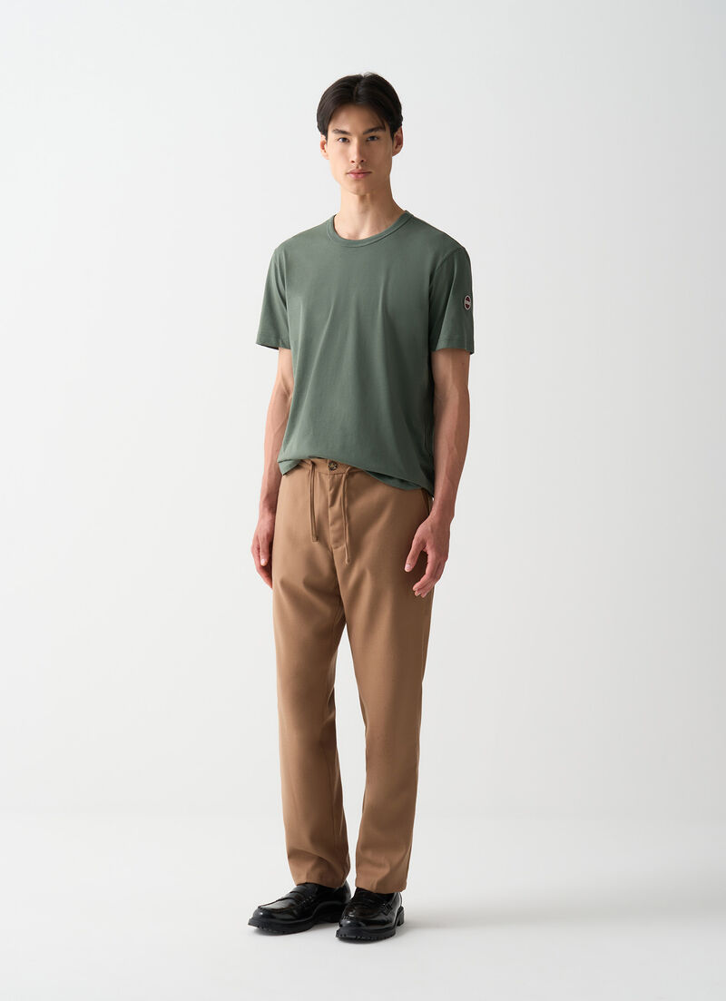 Cotton round-neck T-shirt