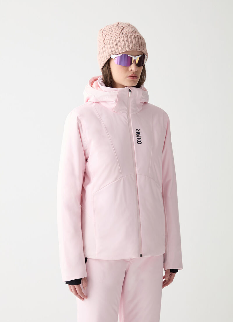 Two-fabric ski jacket