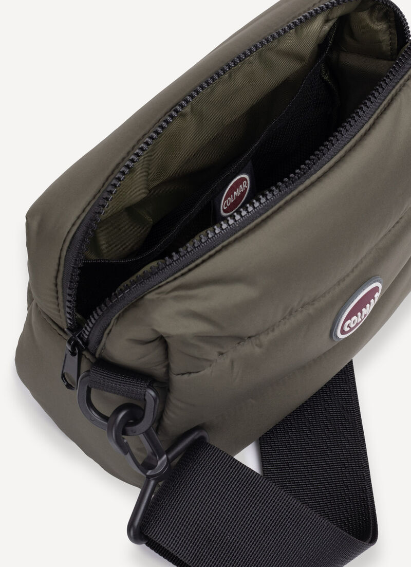 Quilted unisex crossbody bag