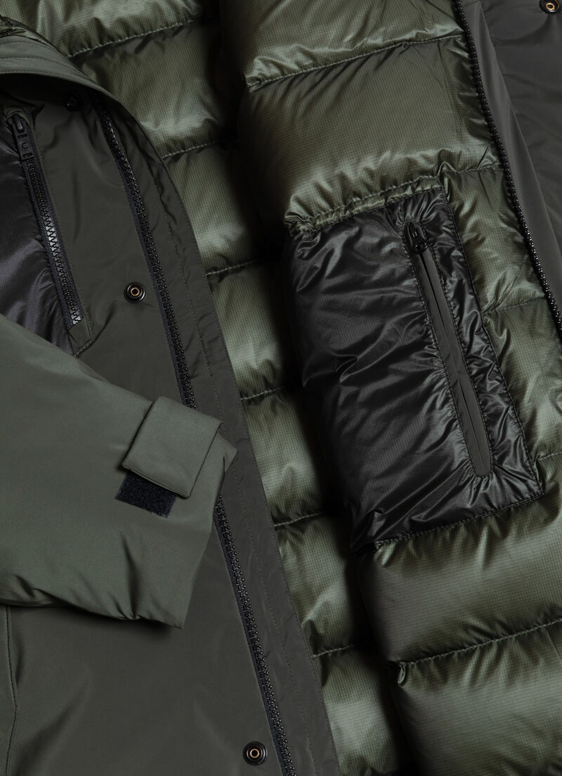 Waterproof down-padded parka
