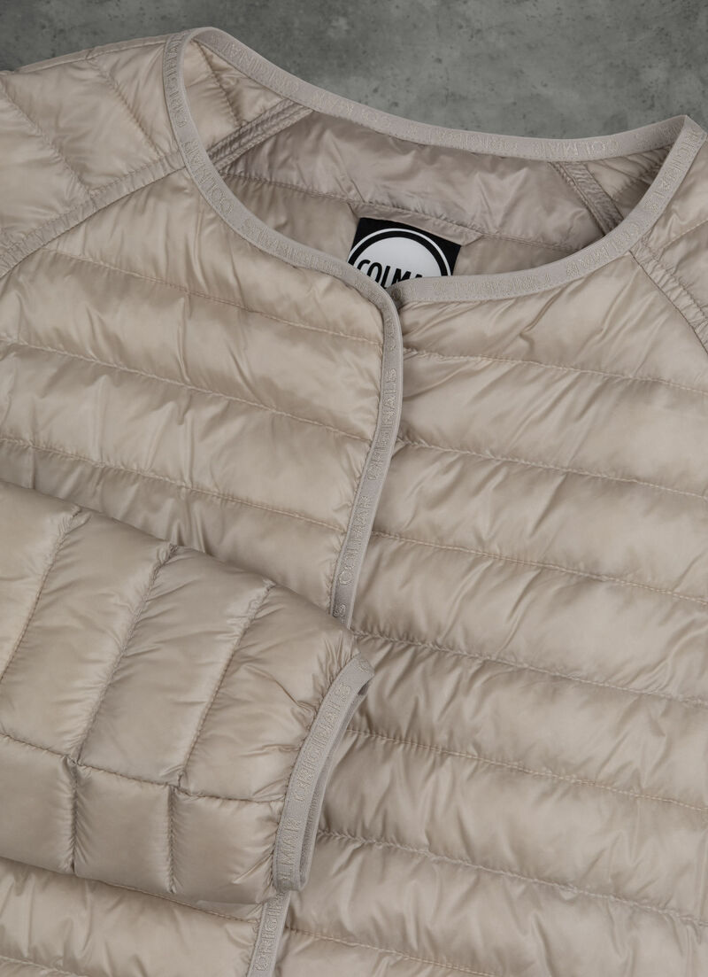 Plain-coloured quilted jacket