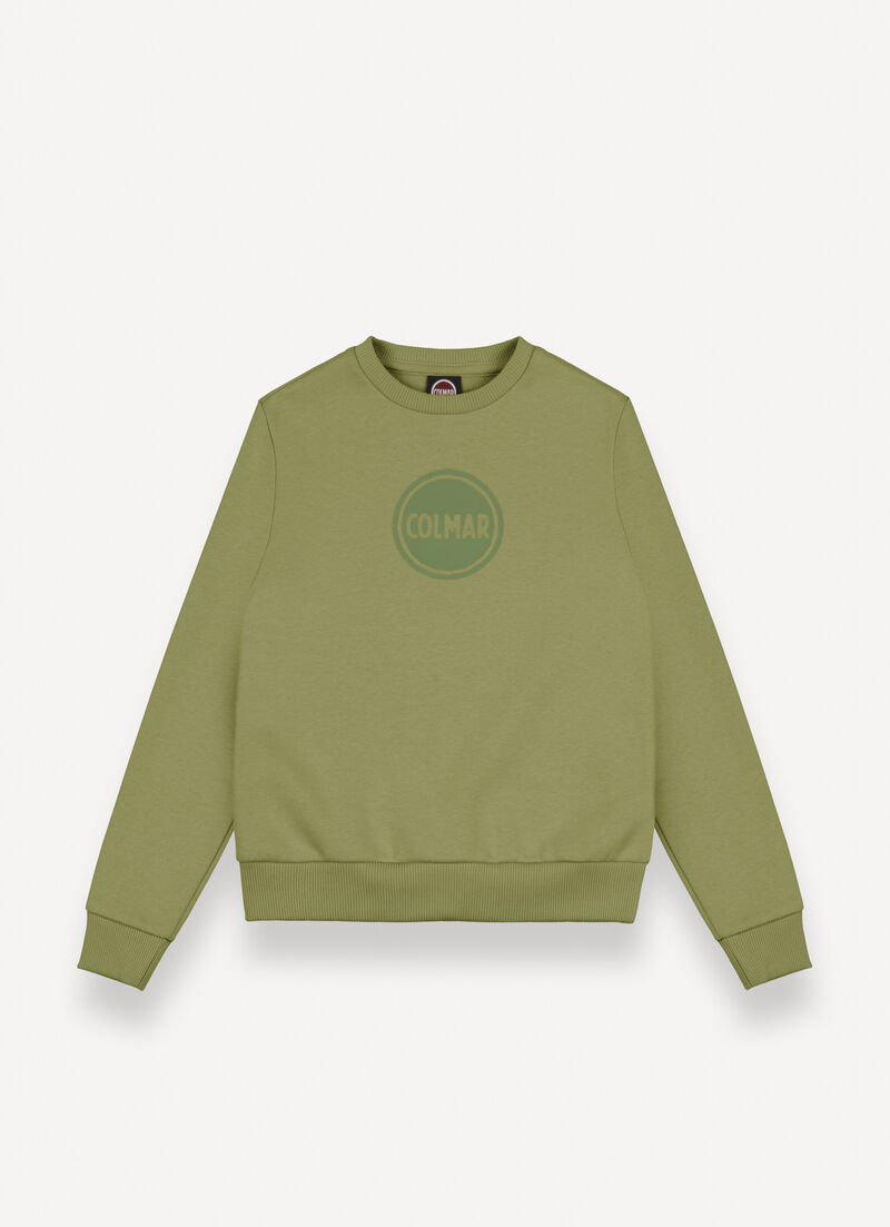 Crew-neck sweatshirt with logo