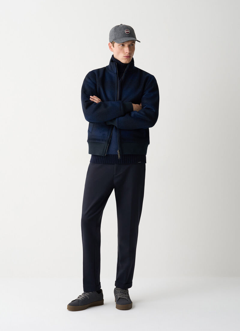 Reversible bomber jacket