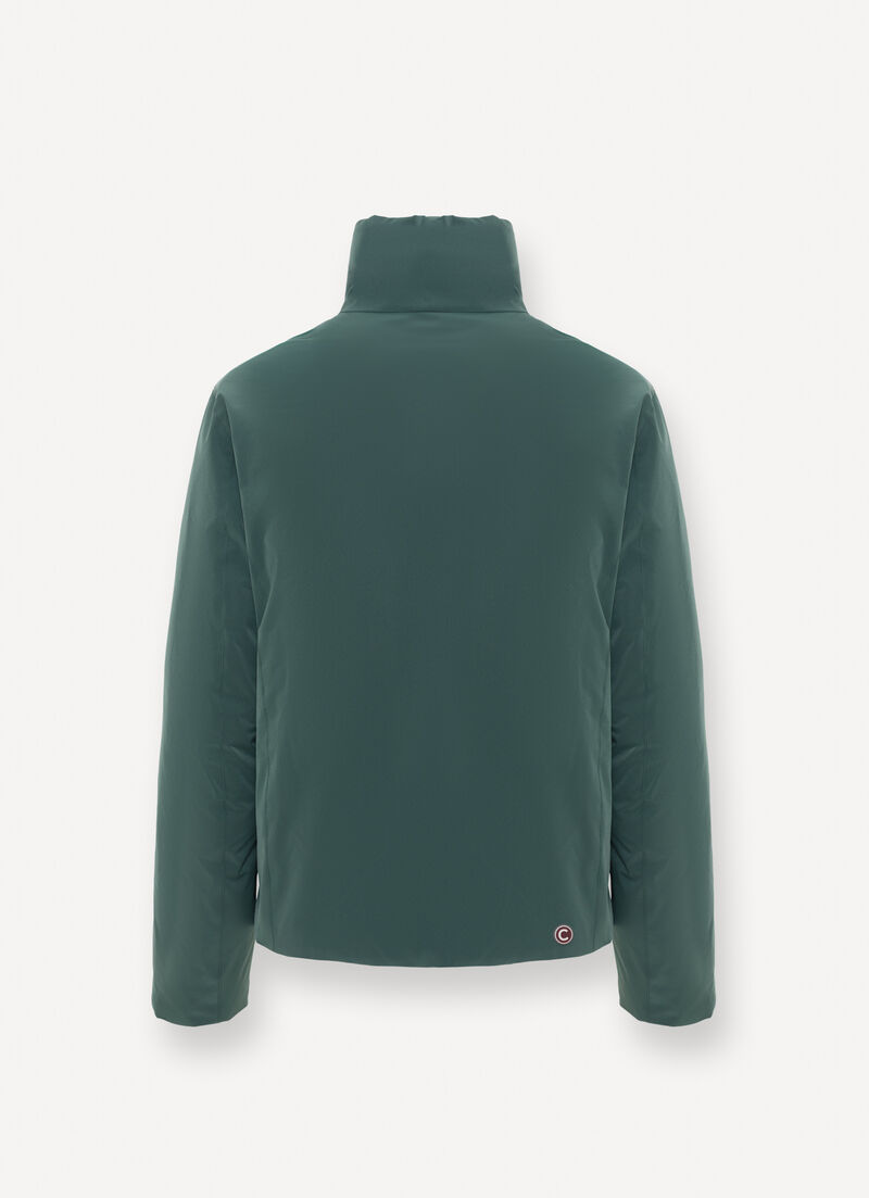 Reversible down jacket with seamless interior