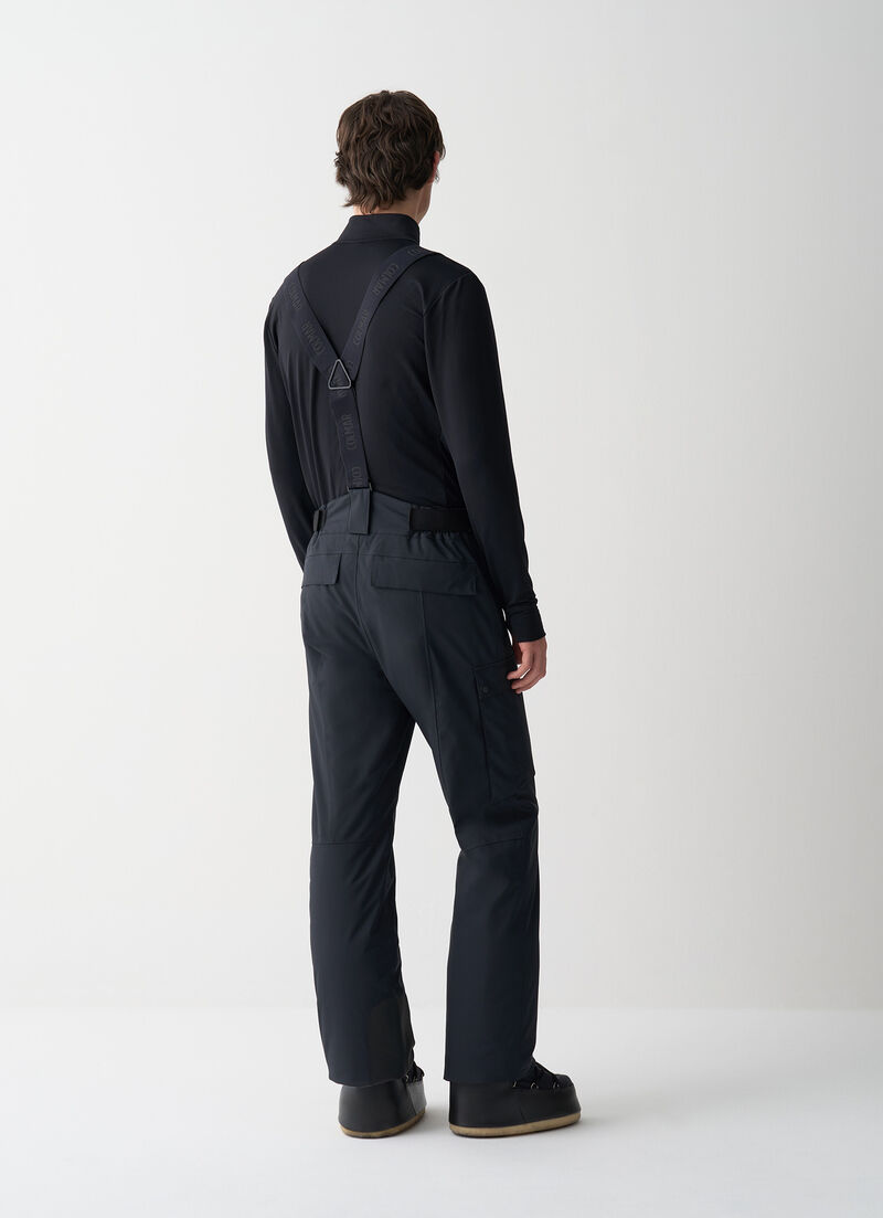 Padded cargo-style ski salopettes