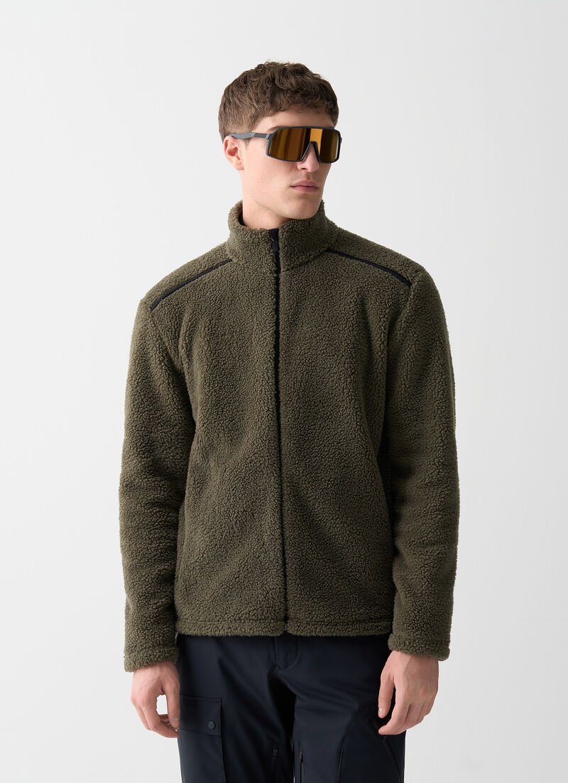 Teddy-effect ski fleece
