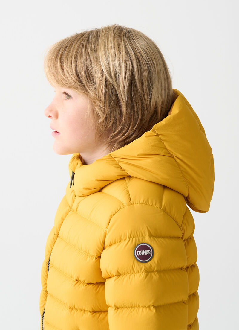 Hooded down jacket