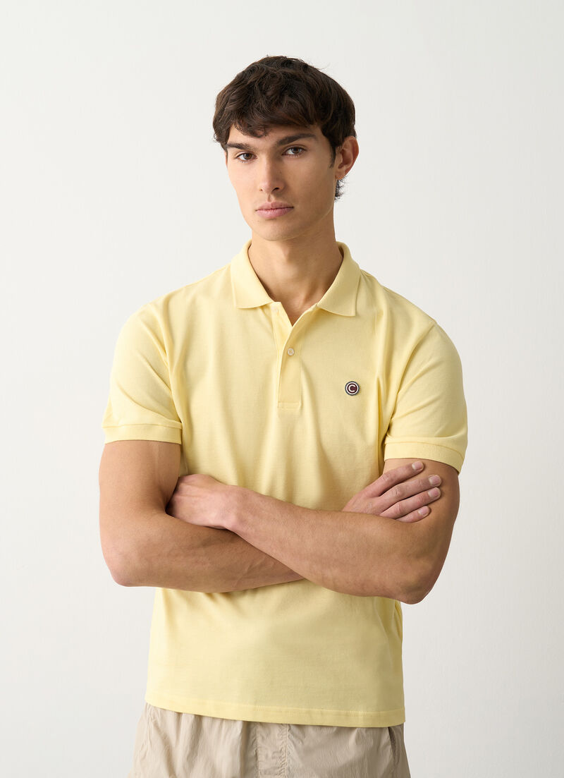 Piqué polo-shirt with ribbed trims