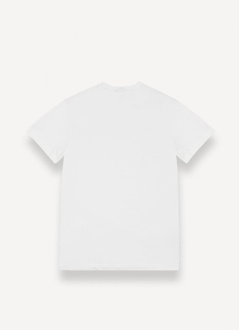 Short-sleeved colour-block T-shirt