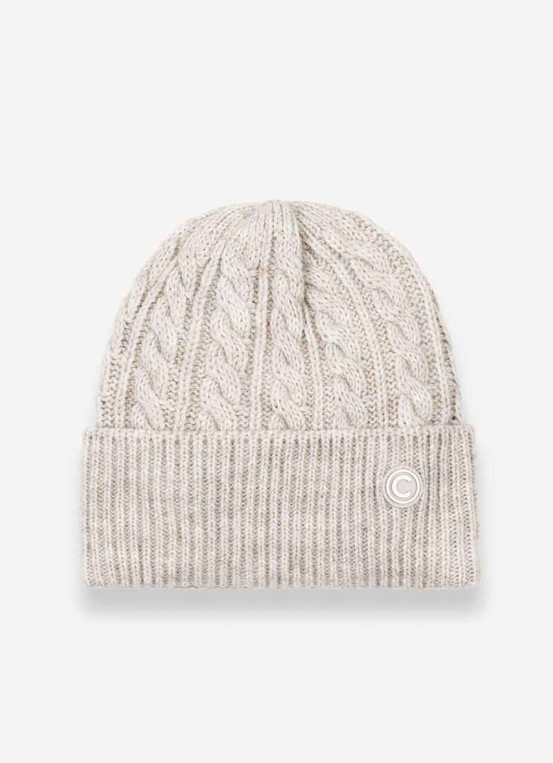 Unisex cable-knit hat
