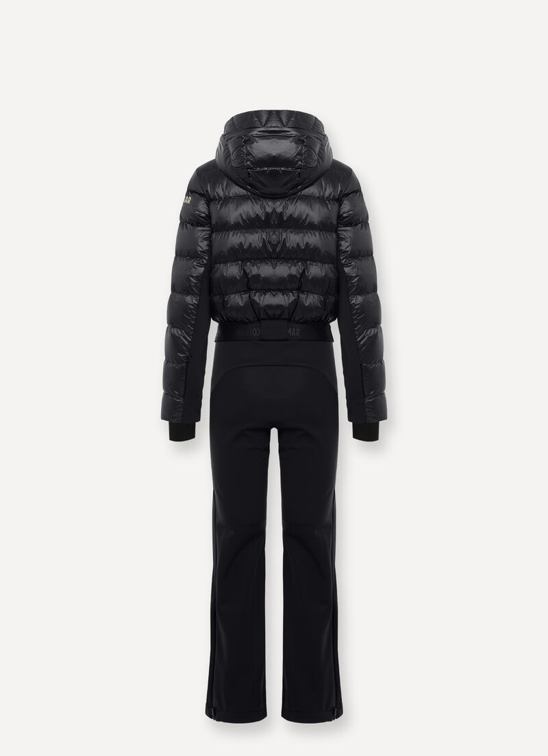 Softshell and down ski suit