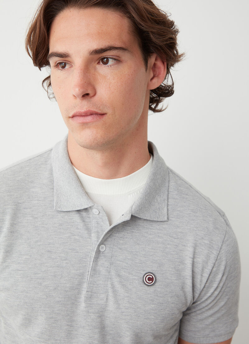 Piqué polo-shirt with ribbed trims