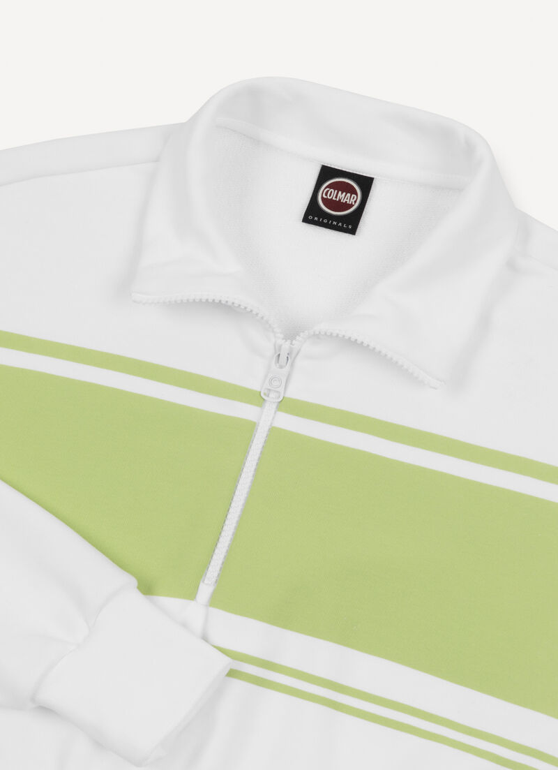 Cropped relaxed-fit sweatshirt