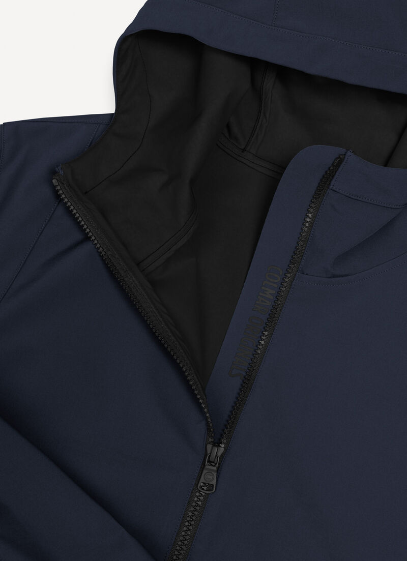 Mid-length softshell jacket