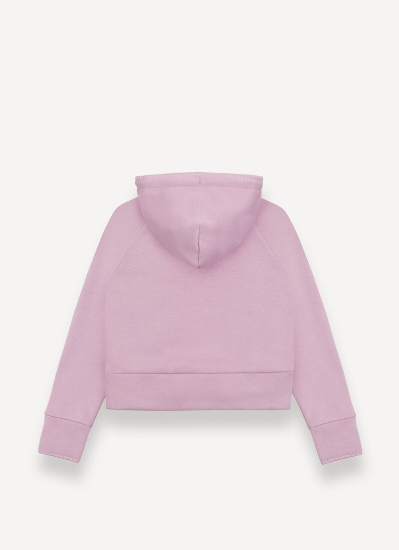 Hooded sweatshirt with embroidery