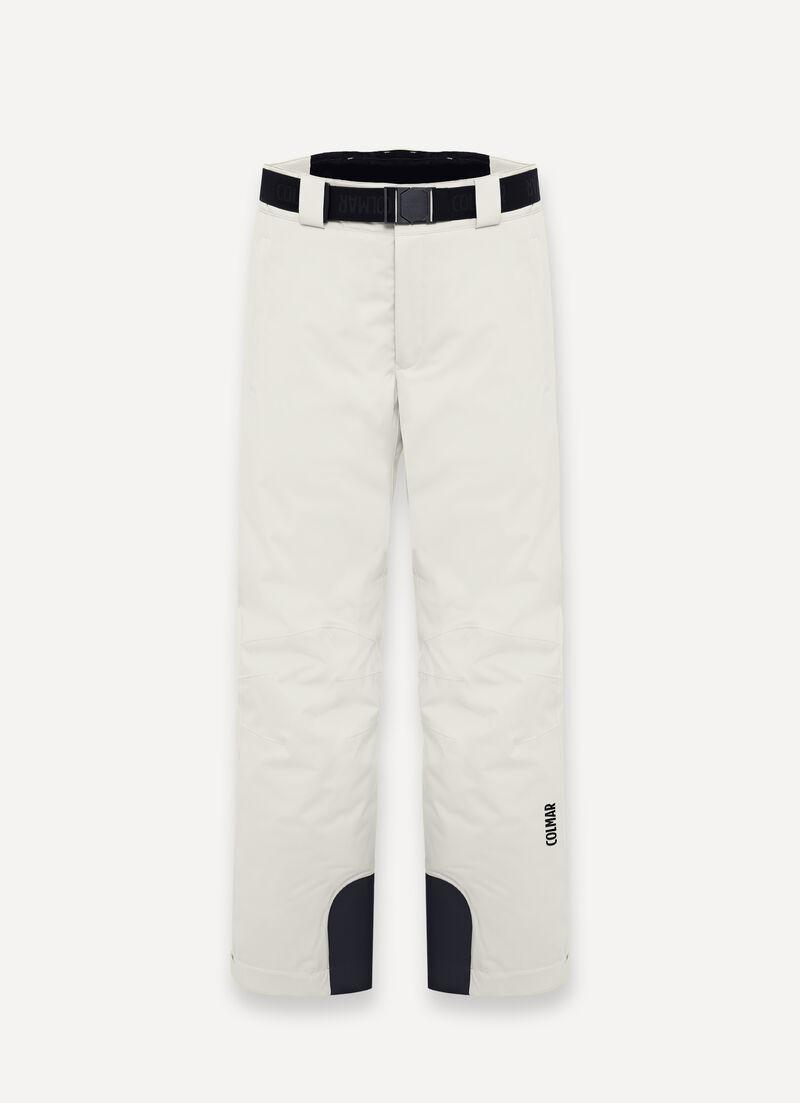 Padded ski pants with belt