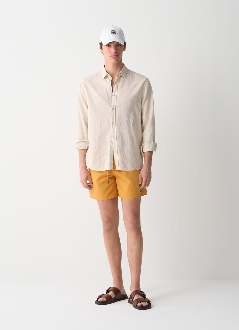 Solid-colour swimsuit