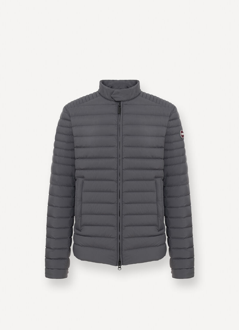 Lightweight down biker jacket