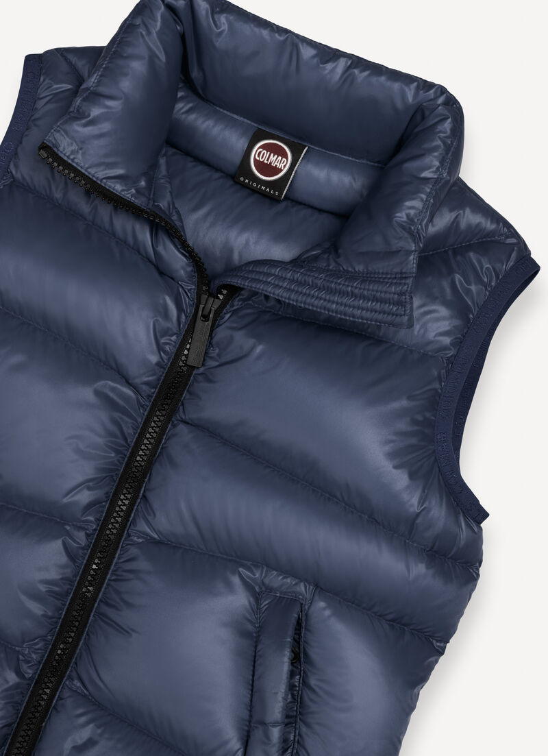 Wave pattern down gilet