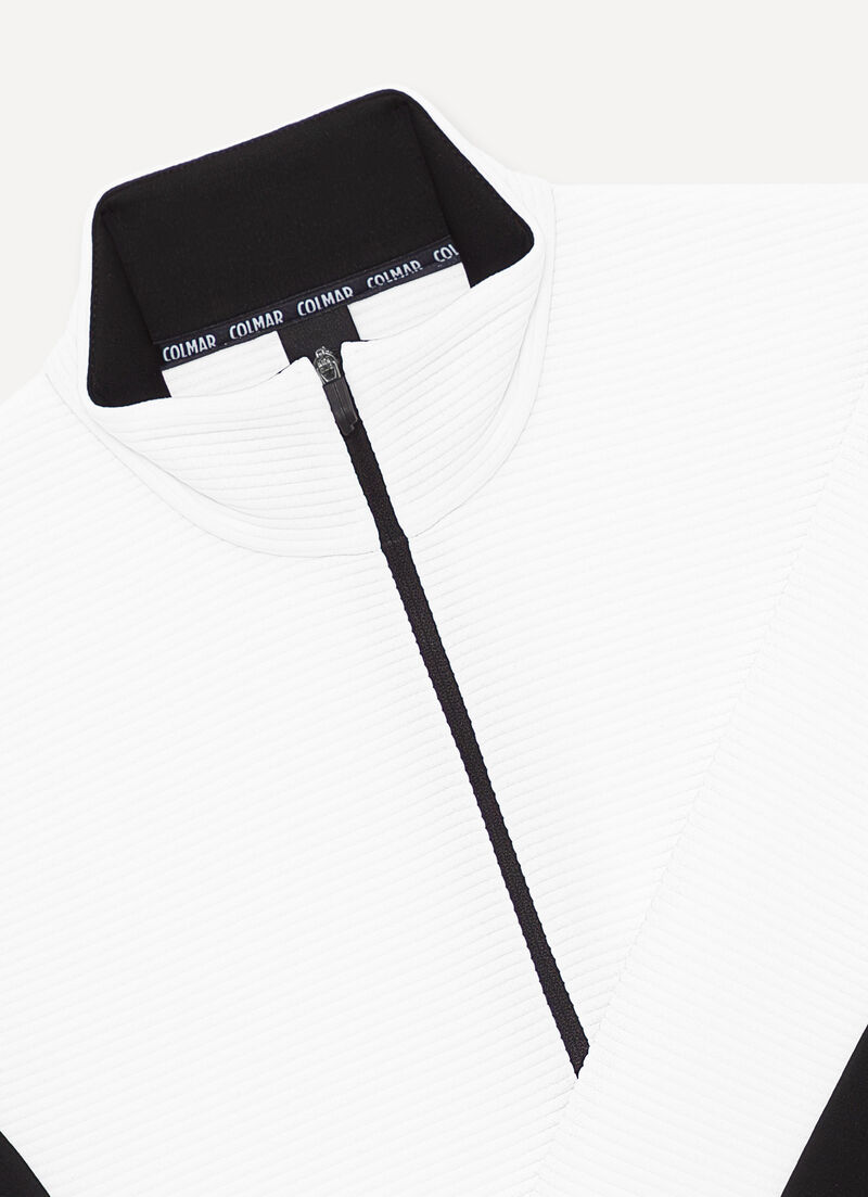 Full-zip jacquard ski fleece