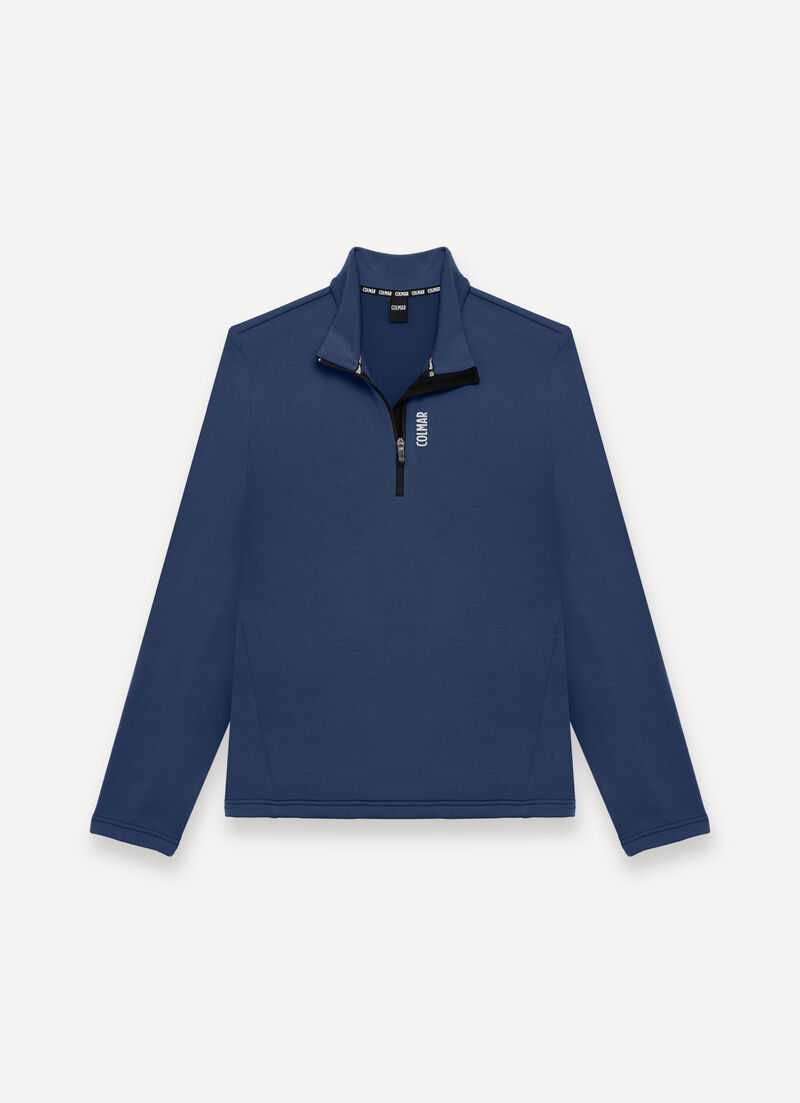 Half-zip stretch ski fleece