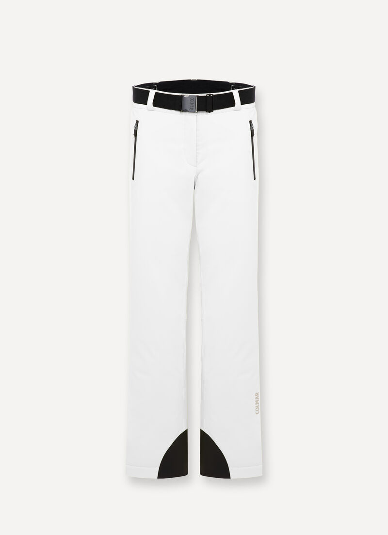 Padded ski pants with belt