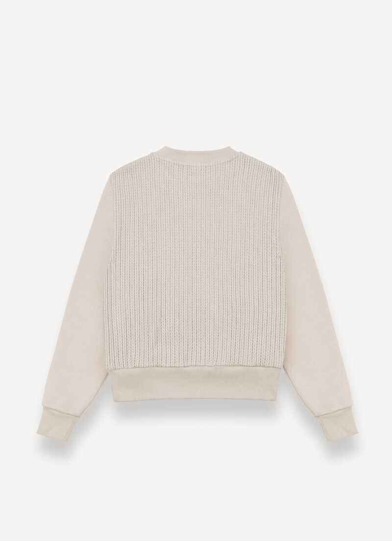 Cable-knit sweatshirt