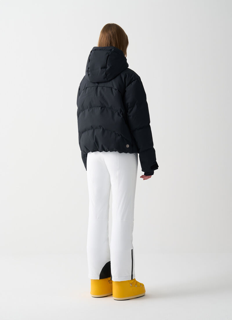 Cropped padded ski jacket