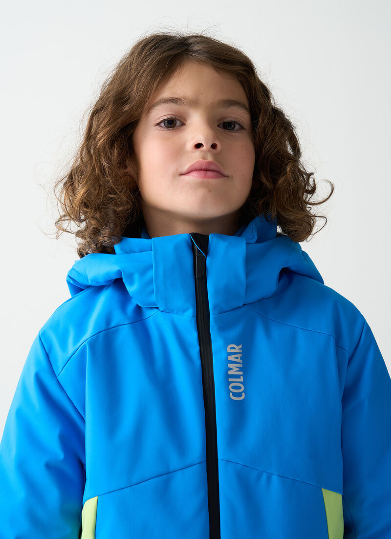 Boy's colour-block ski jacket