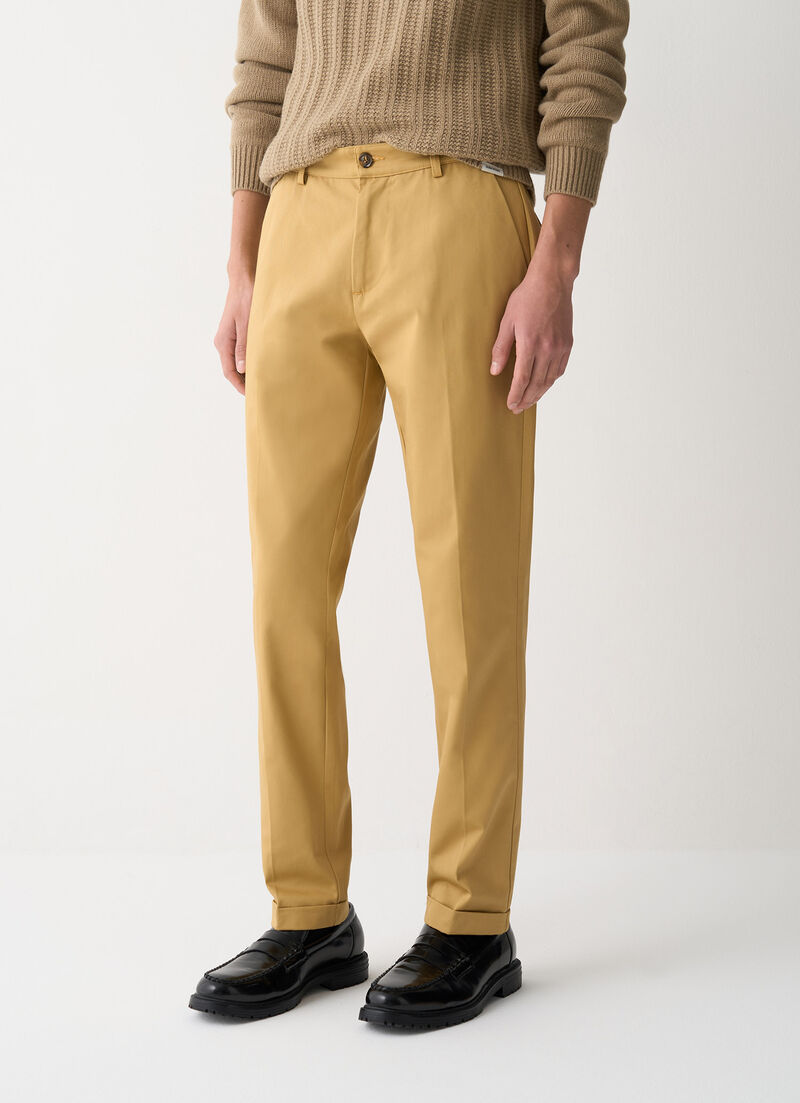 Cotton chino trousers