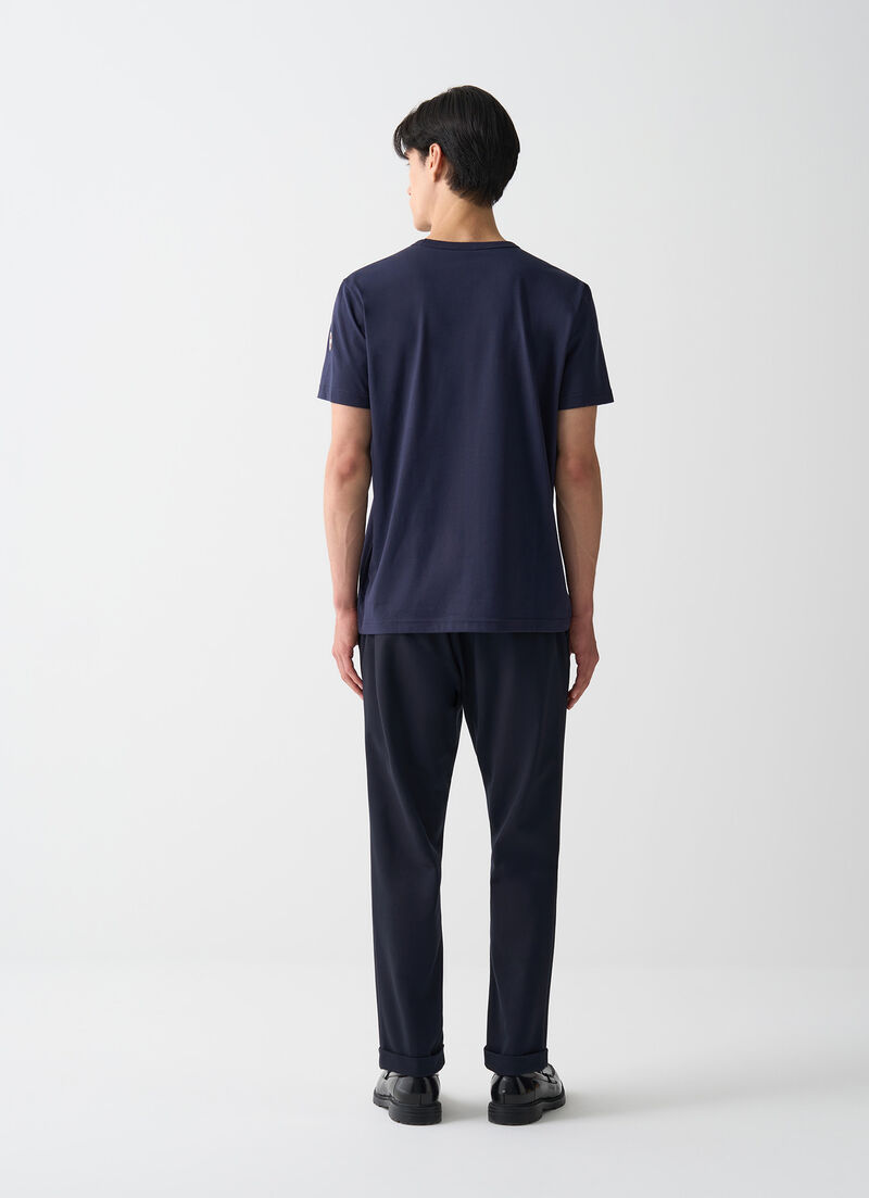 Cotton round-neck T-shirt