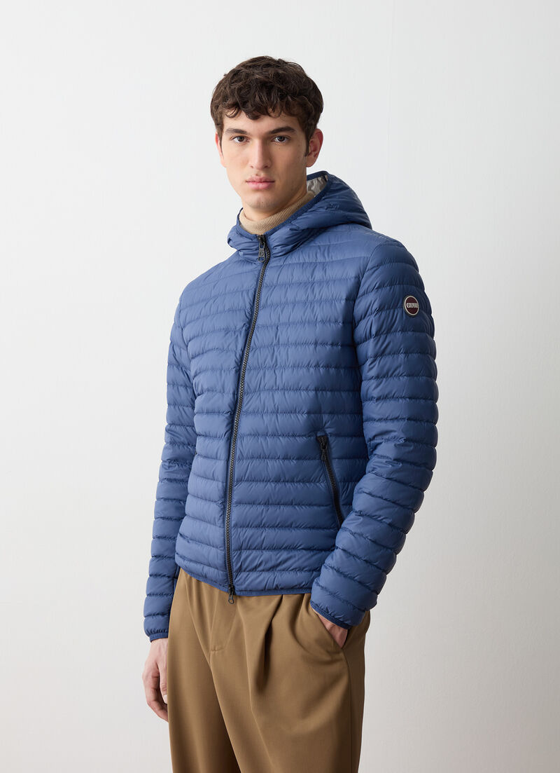 Autumn down jacket with hood
