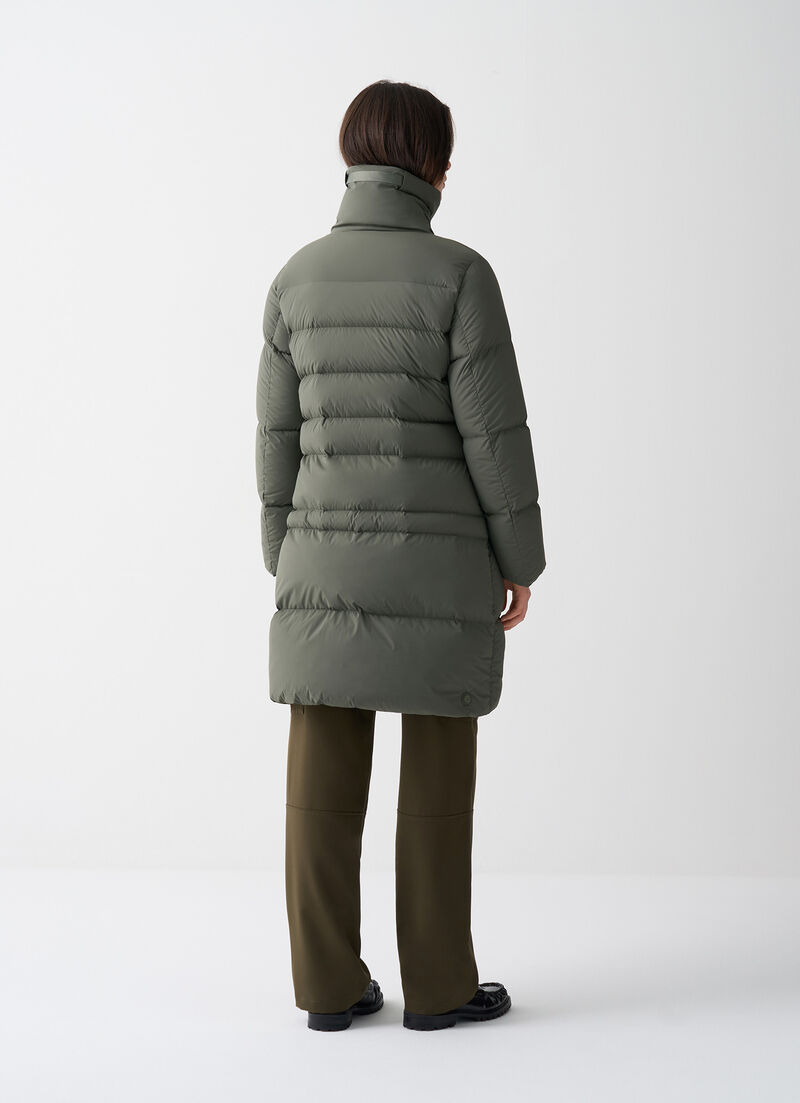 Long stretch down jacket