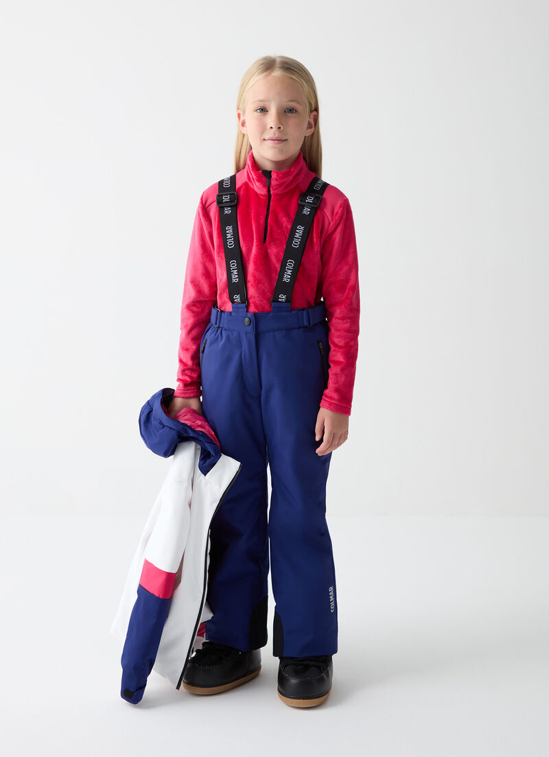 Girls’ ski bib and brace
