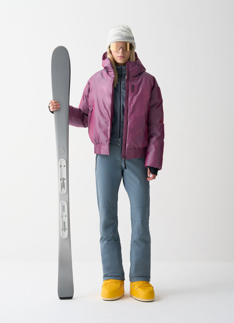 Padded ski bomber jacket