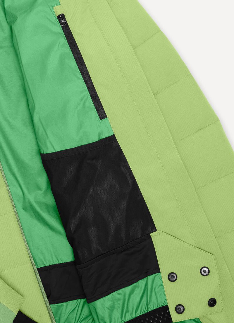 Quilted ripstop ski jacket