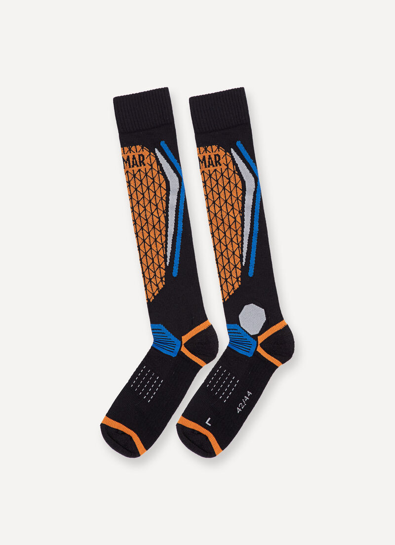 Unisex geometric Ski Socks