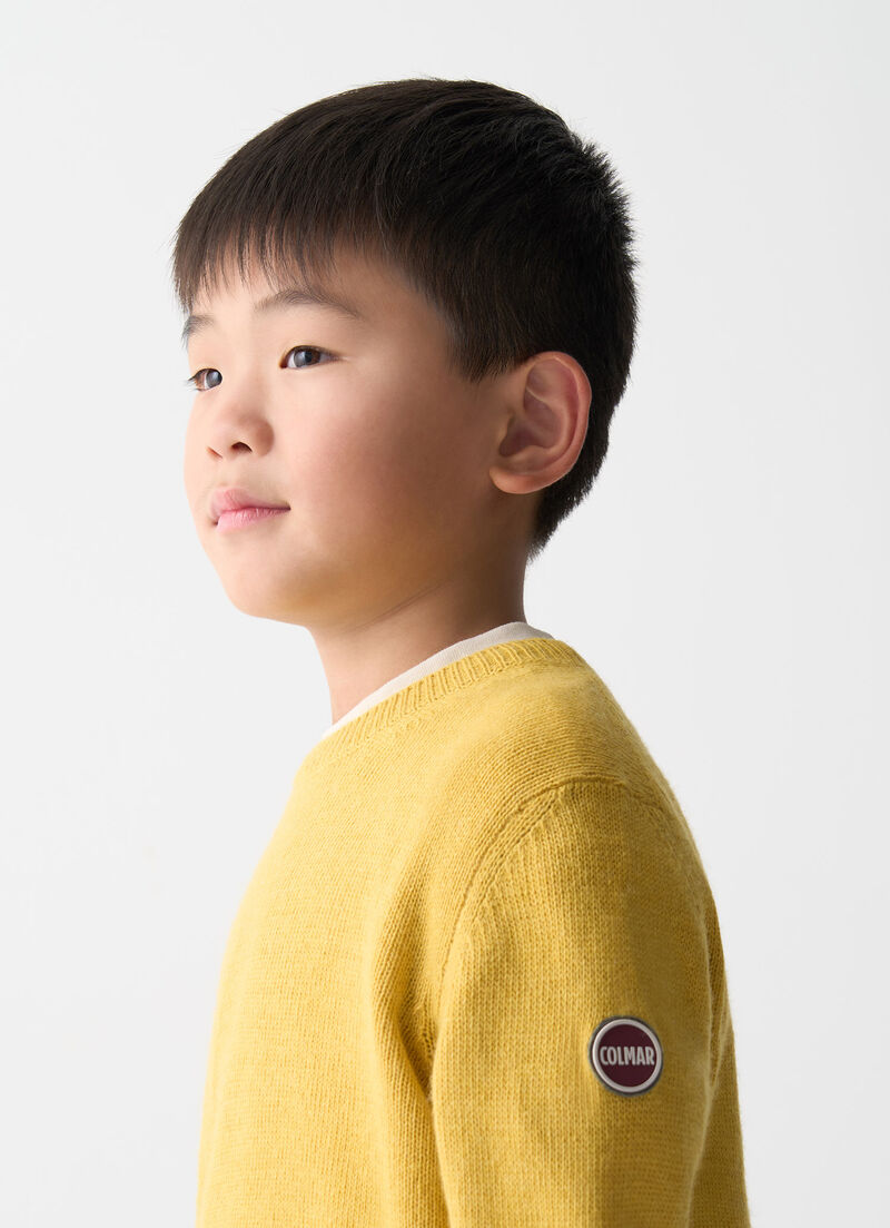 Unisex round-neck pullover