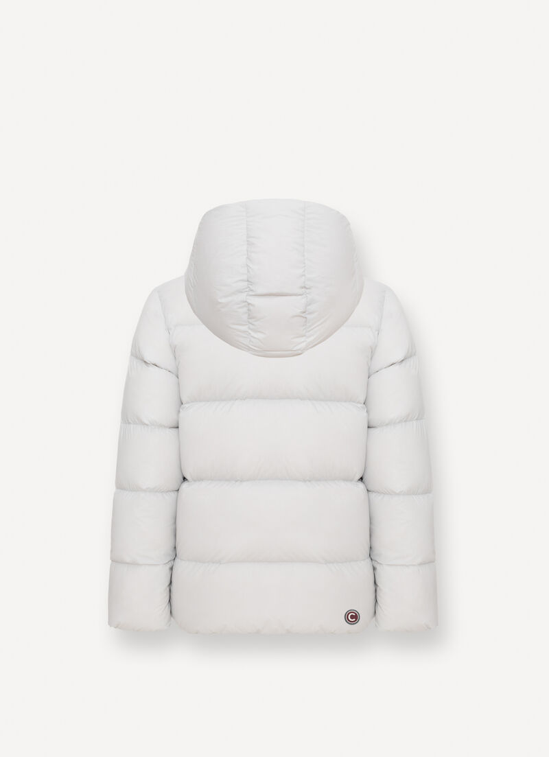 Reversible hooded quilted jacket