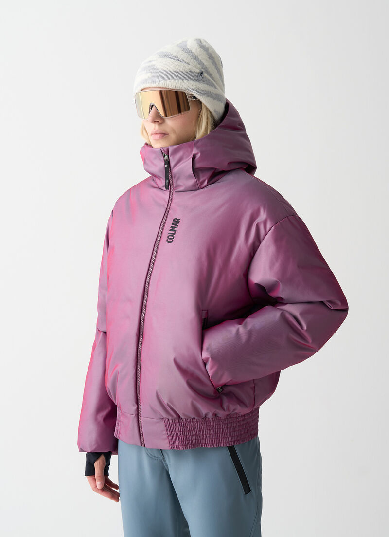 Padded ski bomber jacket