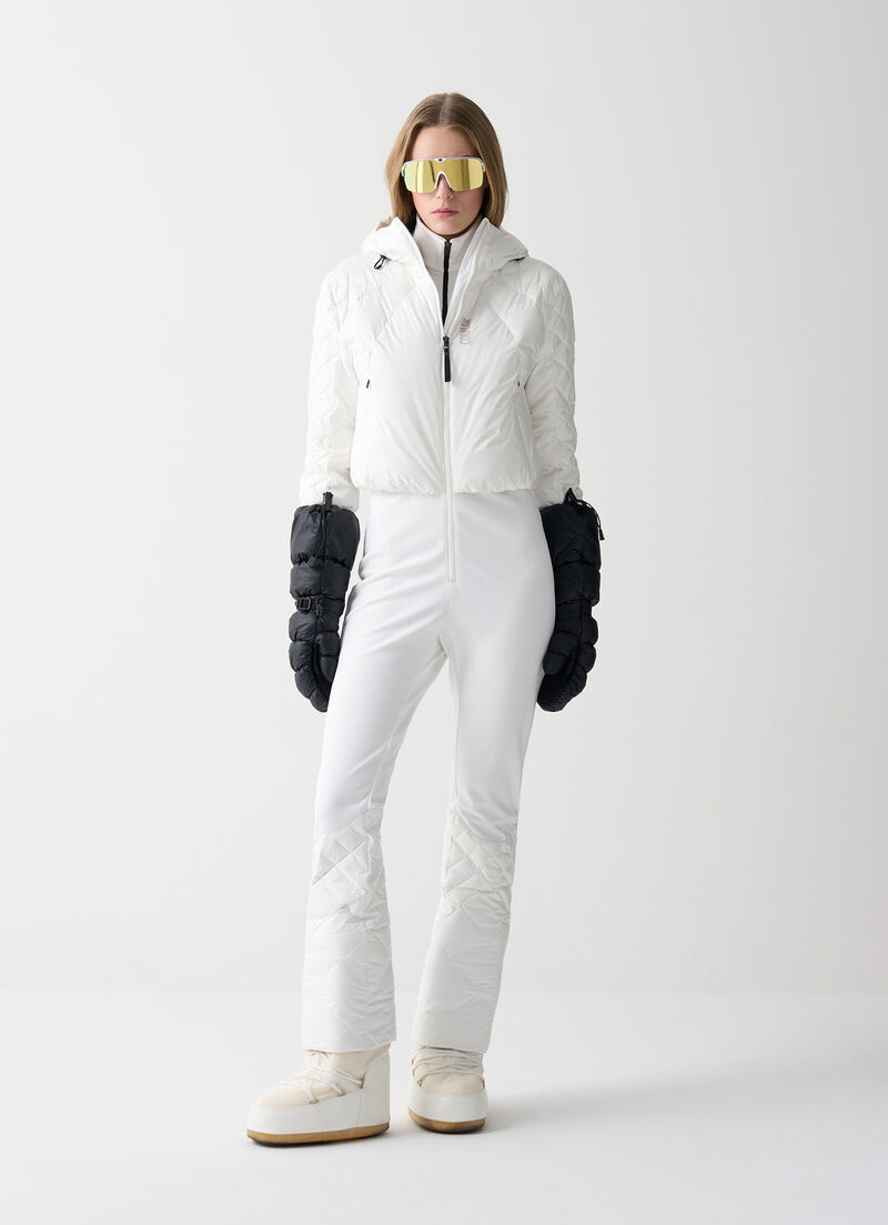 Glossy ski suit