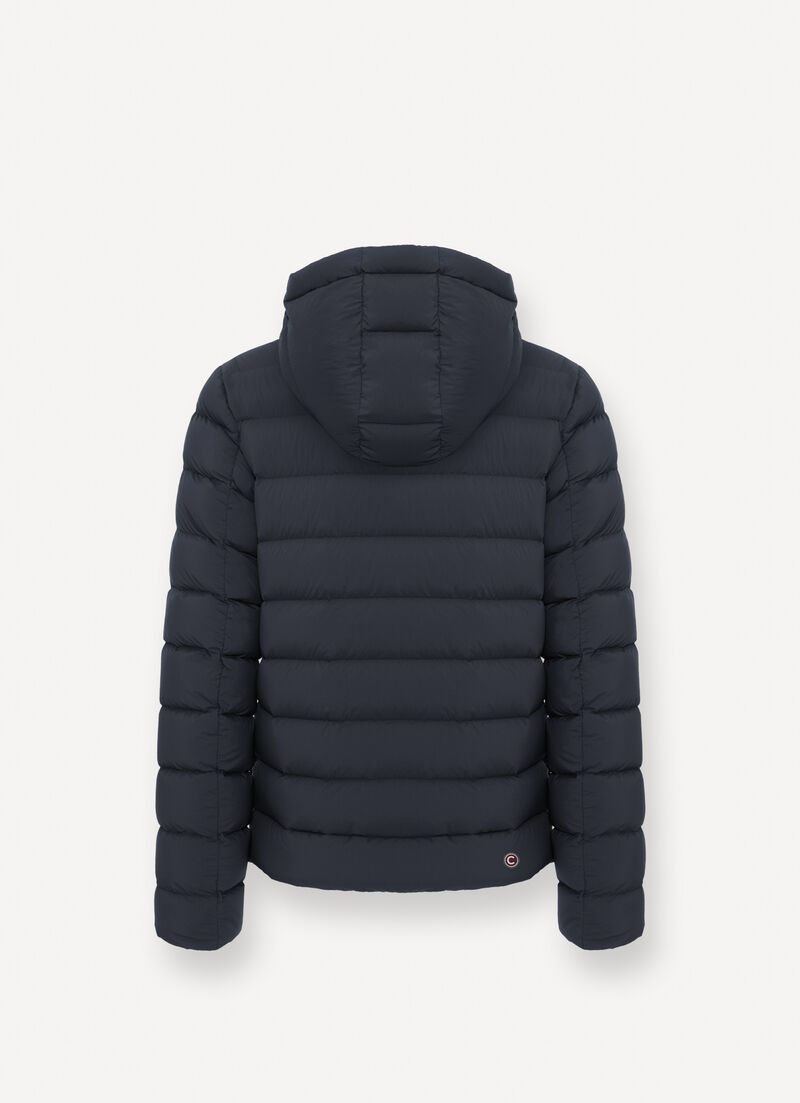 Down jacket with detachable hood