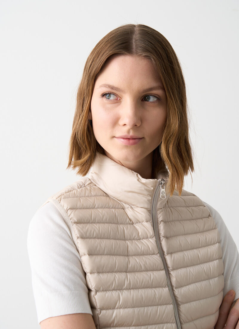 Quilted down gilet