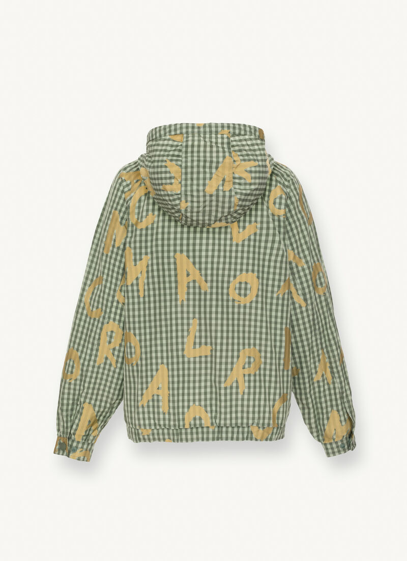 Unlined vichy-print jacket