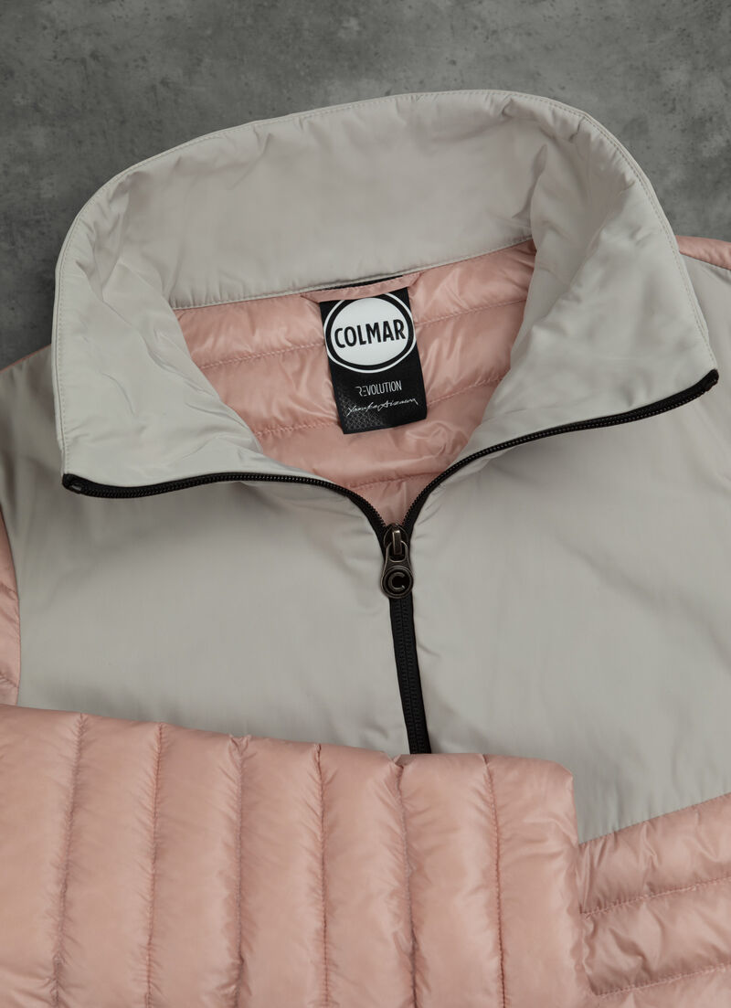 Taffeta and recycled fabric jacket