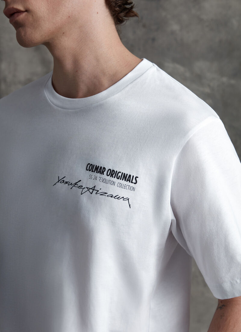 Men's T-shirt with short sleeves in cotton jersey